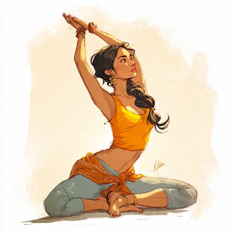yoga lady